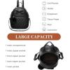 I IHAYNER Cute Little Backpack Purse with Bow Mini Backpack for Girls Teen Vegan Leather Pom Backpack Shoulder Bag for Women Pure Pink(Black)