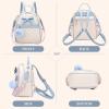 I IHAYNER Cute Little Backpack Purse with Bow Mini Backpack for Girls Teen Vegan Leather Pom Backpack Shoulder Bag for Women Pure Pink(Blue)