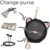 I IHAYNER Fashion Purses and Handbags for Women Top Handle Bag Girls Small Crossbody Shoulder Bag for Ladies with Kitty Purse(Black)