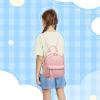 I IHAYNER Girls Bowknot Cute Leather Backpack Mini Backpack Purse for Women Small Bookbag Travel Daypacks with Charm Tassel Purple(Pink)