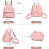 I IHAYNER Girls Bowknot Cute Leather Backpack Mini Backpack Purse for Women Small Bookbag Travel Daypacks with Charm Tassel Purple(Pink)