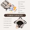 I IHAYNER Girls Fashion Backpack Mini Backpack Purse for Women Teenage Girls Purses PU Leather Pompom Backpack Shoulder Bag(Beige)