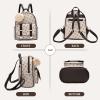 I IHAYNER Girls Fashion Backpack Mini Backpack Purse for Women Teenage Girls Purses PU Leather Pompom Backpack Shoulder Bag(Coffee)