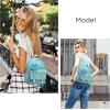I IHAYNER Girls Fashion Backpack Mini Backpack Purse for Women Teenage Girls Purses PU Leather Pompom Backpack Shoulder Bag(Green)
