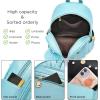 I IHAYNER Girls Fashion Backpack Mini Backpack Purse for Women Teenage Girls Purses PU Leather Pompom Backpack Shoulder Bag(Green)