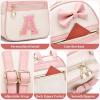 I IHAYNER Girls Initial Bowknot Small Leather Backpack Cute Mini Backpack Personalized Trendy Stuff Gifts for Women Pink-A(Pink-h)
