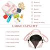 I IHAYNER Girls Initial Bowknot Small Leather Backpack Cute Mini Backpack Personalized Trendy Stuff Gifts for Women Pink-A(Pink-k)