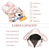 I IHAYNER Girls Initial Bowknot Small Leather Backpack Cute Mini Backpack Personalized Trendy Stuff Gifts for Women Pink-A(Pink-t)