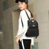 I IHAYNER Mini Backpack Purse Small Backpack for Women Lightweight Nylon Travel Bags Small Casual Daypacks for College Work Light Green(Black)