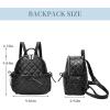 I IHAYNER Mini Backpack for Women Quilted Leather Backpack Bowknot Small Bag for Ladies Travel Purse and Shoulder Bag (Beige)