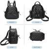 I IHAYNER Mini Backpack for Women Quilted Leather Backpack Bowknot Small Bag for Ladies Travel Purse and Shoulder Bag (Beige)