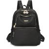 I IHAYNER Mini Backpack Purse Small Backpack for Women Lightweight Nylon Travel Bags Small Casual Daypacks for College Work Light Green(Black)