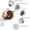 I IHAYNER Quilted Puffer Belt Bag Fanny Waist Packs Small Crossbody Bag with Adjustable Strap for Traveling Hiking White(Black)