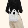 I IHAYNER Quilted Puffer Tote Bag Small Crossbody Shoulder Bag with Zipper Bubble Hobo Handbag Carryall Bag for Women(Brown)