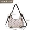 I IHAYNER Shoulder Bags for Women Chic Hobo Tote Handbag Classic Clutch Bag Underarm Purse with Zipper Closure