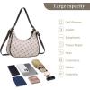 I IHAYNER Shoulder Bags for Women Chic Hobo Tote Handbag Classic Clutch Bag Underarm Purse with Zipper Closure