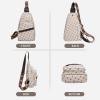 I IHAYNER Small Sling Bag for Women Vegan Leather Fanny Pack Fashion Crossbody Belt Bag for Travel Work Beige