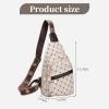 I IHAYNER Small Sling Bag for Women Vegan Leather Fanny Pack Fashion Crossbody Belt Bag for Travel Work Beige