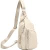 I IHAYNER Small Sling Bag for Women Crossbody Bags Fanny Pack Chest Bag for Travel Lightweight Casual Backpack for Hiking Ivory(Ivory)