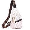 I IHAYNER Small Sling Bag for Women Vegan Leather Fanny Pack Fashion Crossbody Belt Bag for Travel Work Beige