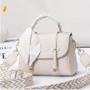 I IHAYNER Crossbody Bags for Women Vegan Leather Purses Top Handle Small Designer Shoulder Handbags with Wide Strap Beige