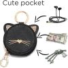 I IHAYNER Girls Fashion Backpack Mini Purse Backpack for Women Small Leather Backpack Purse for Teen Girls with Coin Purse(Black-1)
