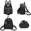 I IHAYNER Girls Fashion Backpack Mini Purse Backpack for Women Small Leather Backpack Purse for Teen Girls with Coin Purse(Black-2)