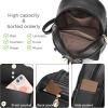 I IHAYNER Girls Fashion Backpack Mini Purse Backpack for Women Small Leather Backpack Purse for Teen Girls with Coin Purse(Black-2)