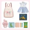I IHAYNER Mini Backpcak for Girls Small Bowknot Quilted Leather Backpack Purse for Women Travel Cute Trendy Stuff Gifts for Kids Pastel Pink(Pastel Pink)