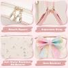 I IHAYNER Mini Backpcak for Girls Small Bowknot Quilted Leather Backpack Purse for Women Travel Cute Trendy Stuff Gifts for Kids Pastel Pink(Pastel Pink)