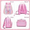 I IHAYNER Kids Glitter Initial Backpack Mini Backpack for Girls Lightweight Toddler Preschool Backpack Girls Personalized Trendy Stuff Gifts Pink E(M (Not Fit Folder))