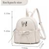 I IHAYNER Mini Backpack Purse for Women Vegen Leather Small Cute Backpack Stylish Bow Daypack Designer Backpack for Travel Green