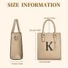 I IHAYNER Women Tote Bags Trendy Personalized Initial Shoulder Bag Top Handle Satchel Purse for Women Crossbody Hobo Handbags(Khaki-k)