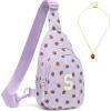 I IHAYNER Small Initial Sling Bag for Gilrs Christmas Gifts for Kids Girls – Birthday Gifts for 3 4 5 6 7 8 9 10 11 12 13 Year Old Girls Crossbody Bag Purse Cute Personalized Trend Stuff Strawberry-A(Strawberry-S)