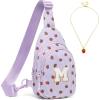 I IHAYNER Small Initial Sling Bag for Gilrs Christmas Gifts for Kids Girls – Birthday Gifts for 3 4 5 6 7 8 9 10 11 12 13 Year Old Girls Crossbody Bag Purse Cute Personalized Trend Stuff Strawberry-A(Strawberry-M)