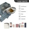 I IHAYNER Puffer Tote Bag for Women Lightweight Quilted Padding Hobo Bag Large Soft Puffy Crossbody Shoulder Bag Purse Silver