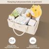 I IHAYNER Baby Diaper Caddy Basket – Baby Shower Caddy Organizer for Newborn Boys and Girls Waterproof Diaper Storage Pink