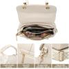 I IHAYNER Crossbody Purse for Women Soft Leather Shoulder Handbags Small Top Handle with Shoulder Strap for Travel(Ivory)