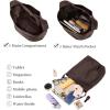 I IHAYNER Soft Leather Bucket Tote Purse for Women Ladies Hobo Shoulder Bag and Handbag