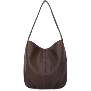 I IHAYNER Soft Leather Bucket Tote Purse for Women Ladies Hobo Shoulder Bag and Handbag