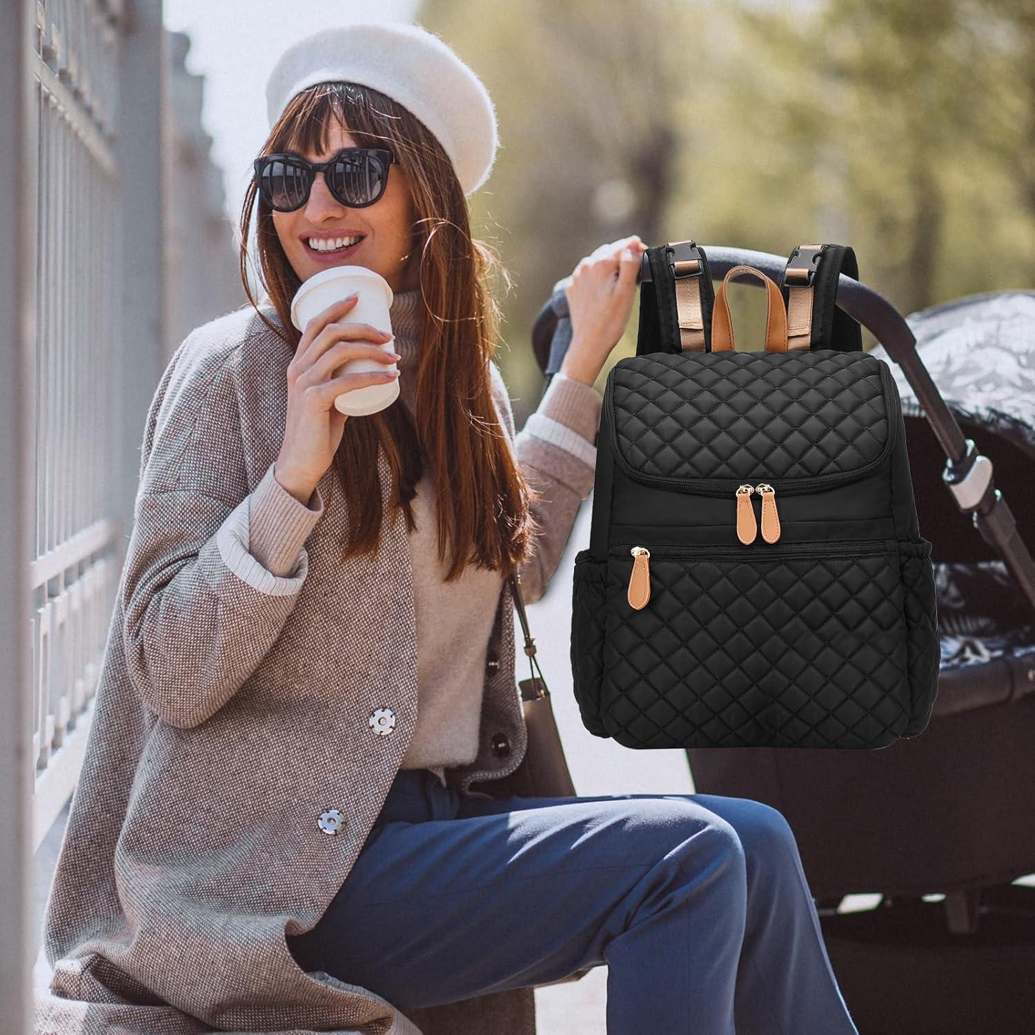 image:imageI IHAYNER Diaper Bag BackpackMultifunction Waterproof Diaper Bag with Changing Pad Large Capacity Travel Essentials Baby Diaper Bag Black