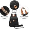 I IHAYNER Diaper Bag Backpack-Multifunction Waterproof Diaper Bag with Changing Pad Large Capacity Travel Essentials Baby Diaper Bag Black